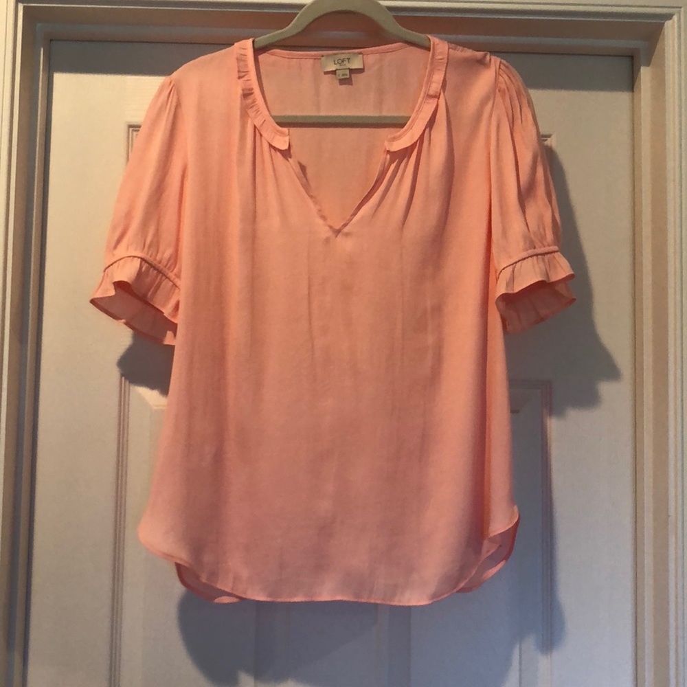 Pink top from LOFT
